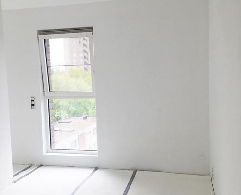 bezetten muren appartement
